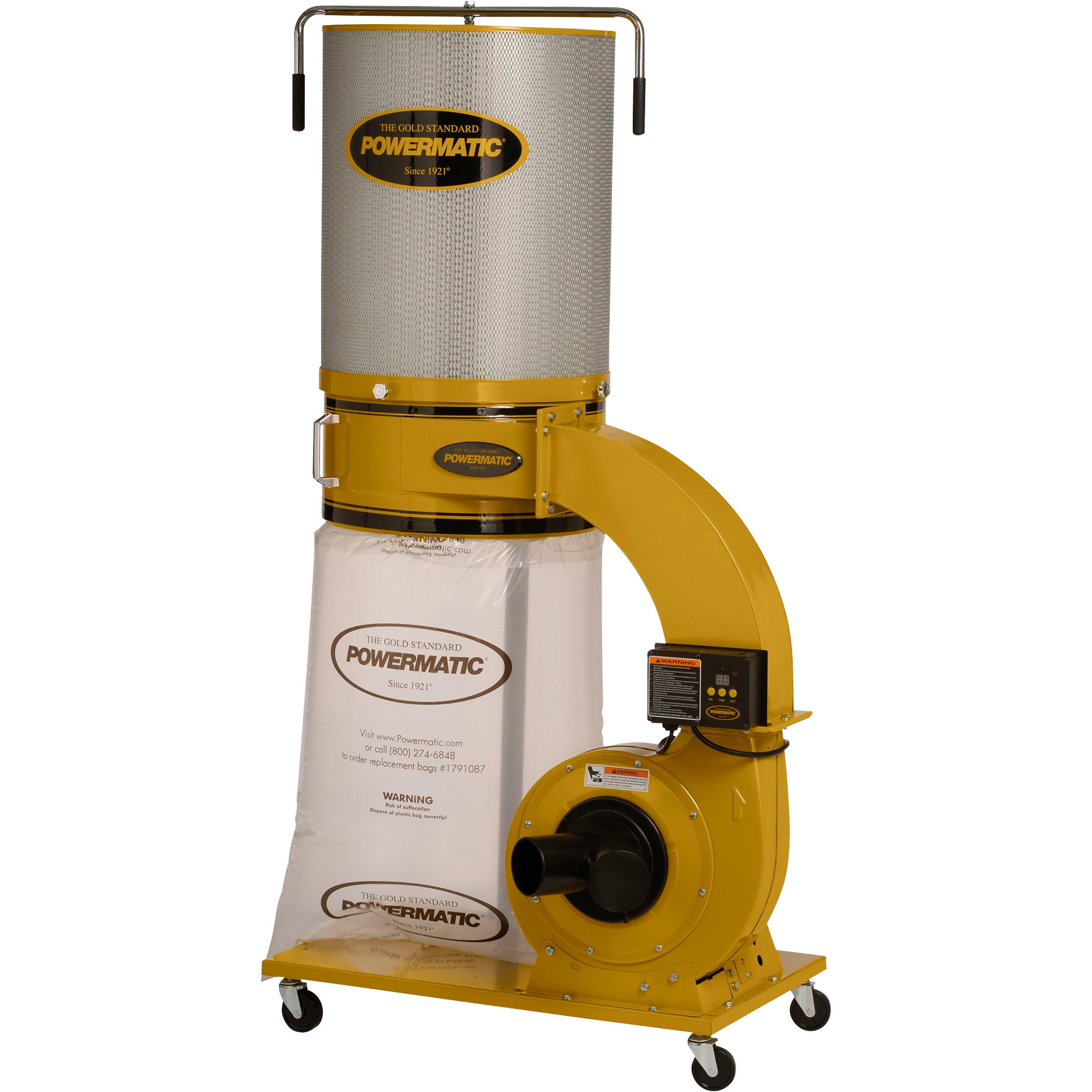 Powermatic Dust Collector, 1 3/4 HP, 1 PH, 115/230V, 2-Micron Canister Kit, Model# PM1300TX-CK